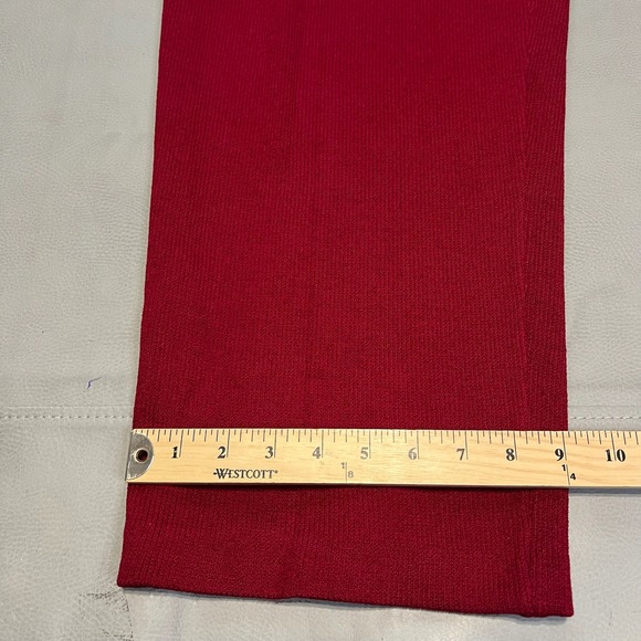 VTG St. John Maroon 16 USA Wide Leg Santana Knit Pant Career Slack Preppy -3786 - Picture 3 of 9
